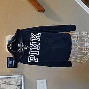 Like new VS PINK navy hoodie